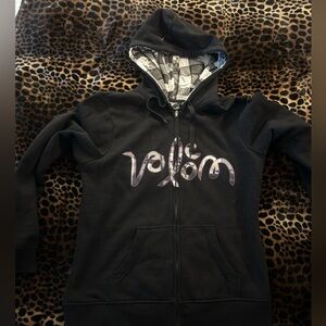 Volcom Kids Black Zip-Up Hoodie